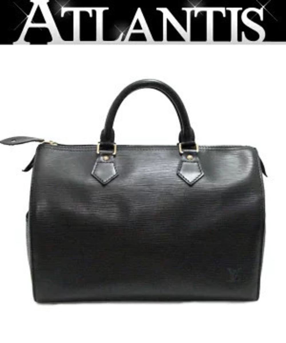 Louis Vuitton Speedy Boston Bag Epi Leather Black